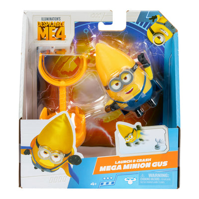 DESPICABLE ME 4 - LAUNCH AND CRASH MEGA MINION GUS - Toyworld Frankston