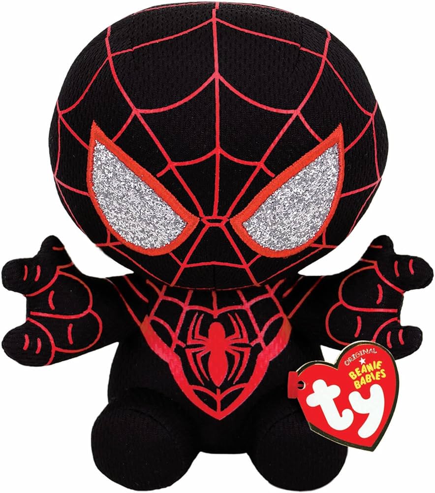 TY BEANIE BABIES - MARVEL - MILES MORALES SPIDERMAN SOFT PLUSH - Toyworld Frankston
