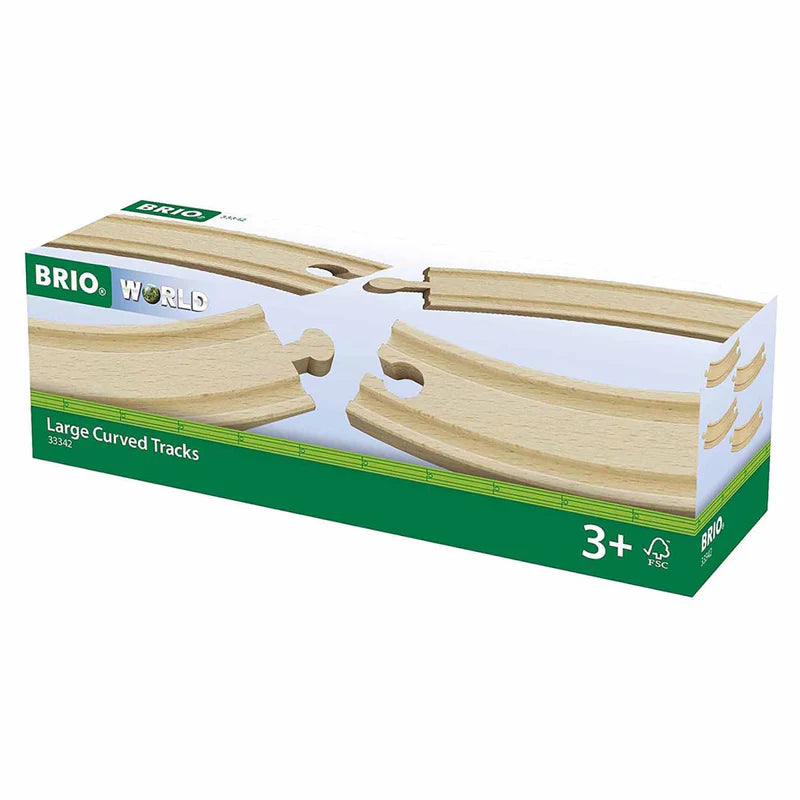 BRIO LARGE CURVED TRACKS - 33342