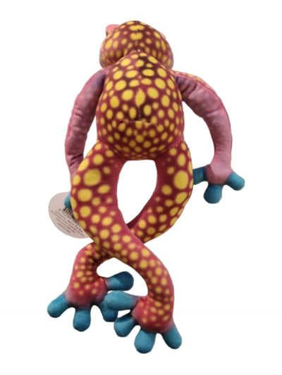 SNUGGLE BUDDIES TREE FROG 30CM - PINK YELLOW