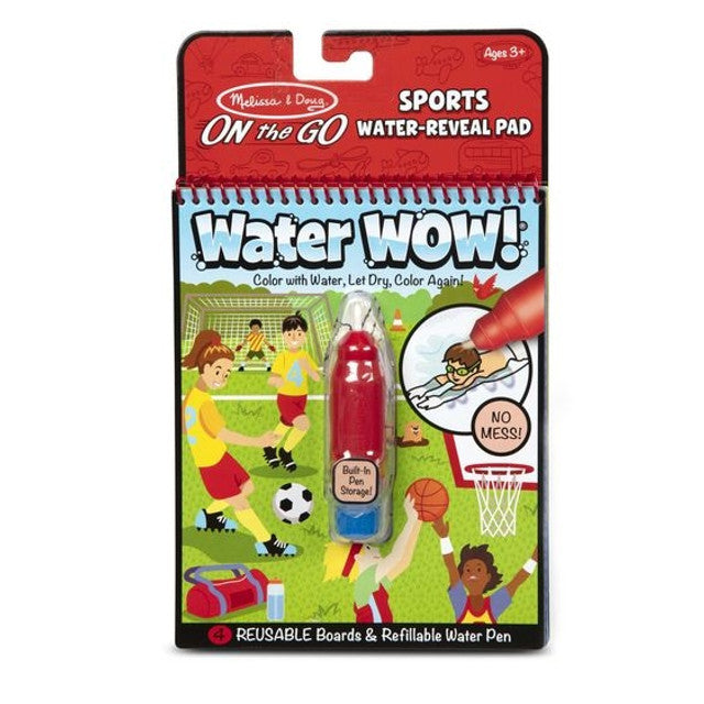 MELISSA AND DOUG WATER WOW - SPORTS WATER REVEAL PAD - Toyworld Frankston