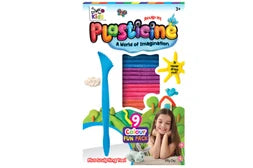 CRAFT FOR KIDS - PLASTICINE 9 COLOUR FUN PACK WITH SCULPTING TOOL