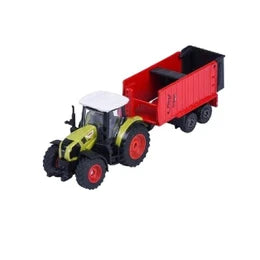 MAJORETTE FARM TRAILER - CLAAS ARION 660  WITH RED TRAILER