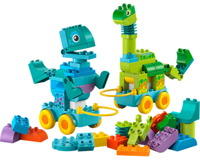 LEGO DUPLO 10451 -  3IN1 DINOSAURS ON WHEELS - Toyworld Frankston