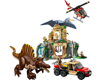 LEGO 76976 JURASSIC WORLD - SPINOSAURUS AND QUETZALCOATLUS AIR MISSION - Toyworld Frankston