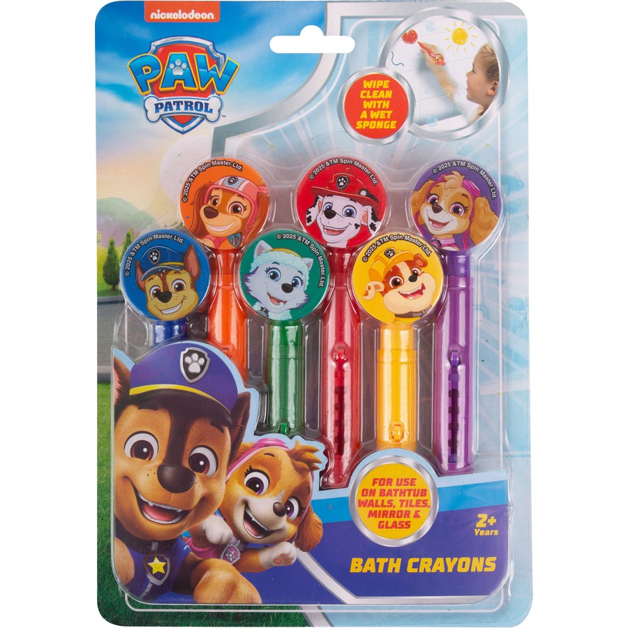 PAW PATROL BATH CRAYONS - Toyworld Frankston