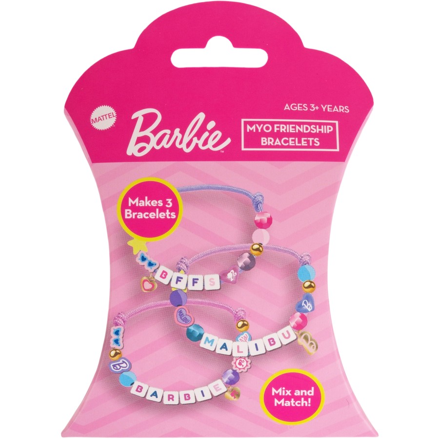 BARBIE - MAKE YOUR OWN BRACLETS 3 PACK - Toyworld Frankston