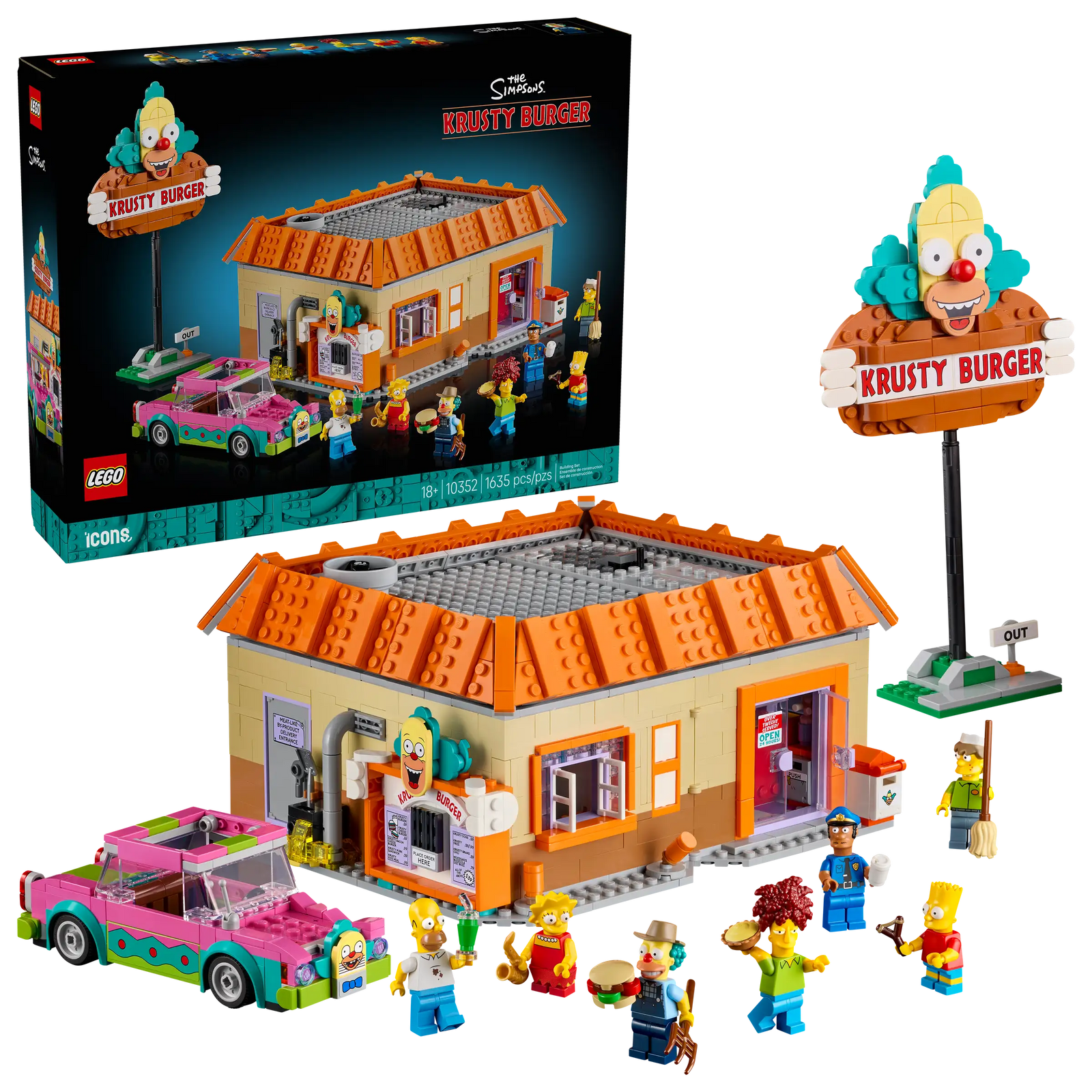 LEGO 10352 THE SIMPSONS KRUSTY BURGER V29 - Toyworld Frankston
