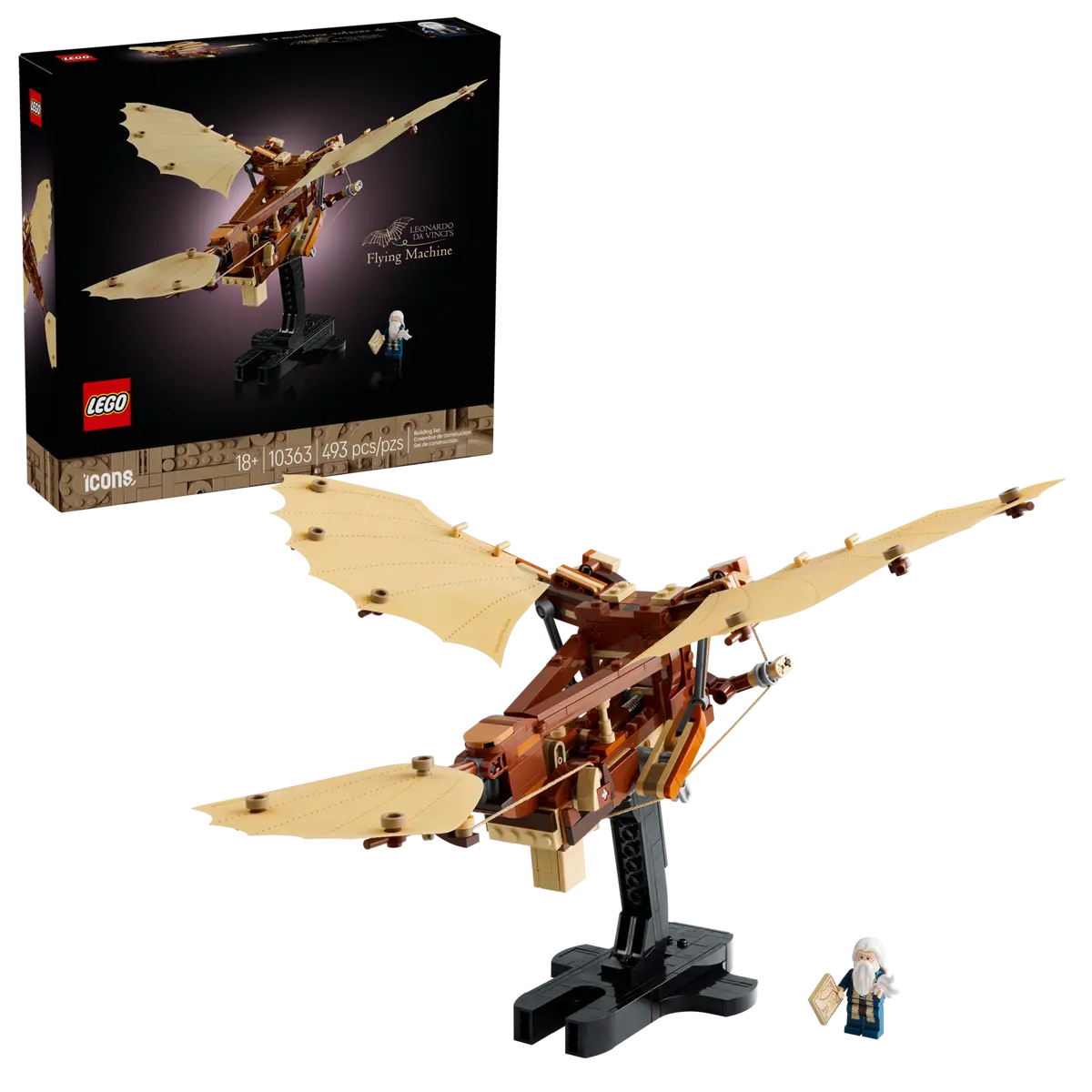 LEGO ICONS 10363 LEONARDO DA VINCI'S FLYING MACHINE - Toyworld Frankston