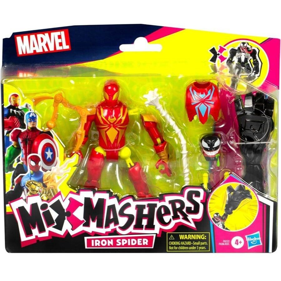MIX MASHERS DELUXE FIGURE - IRON SPIDER - Toyworld Frankston