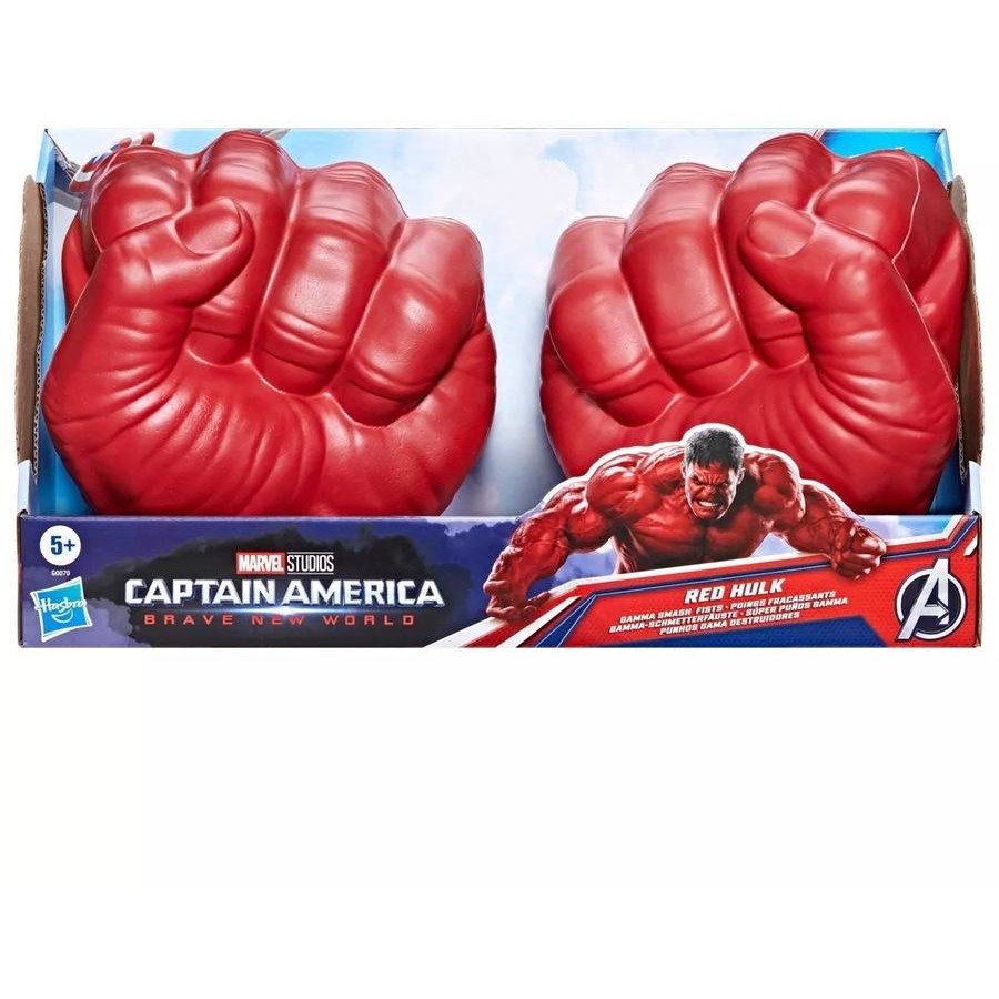 CAPTAIN AMERICA BRAVE NEW WORLD - RED HULK GAMMA SMASH FISTS - Toyworld Frankston