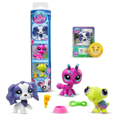LITTLEST PET SHOP - TRIO IN TUBE 3 PACK SERIES 3 - BACKYARD PETS - Toyworld Frankston