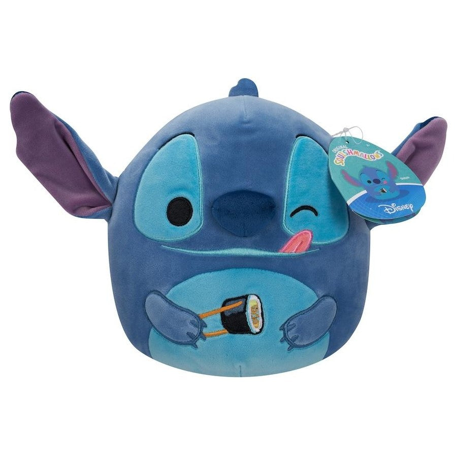 SQUISHMALLOWS 10 INCH - DISNEY STITCH WITH SUSHI ROLL - Toyworld Frankston