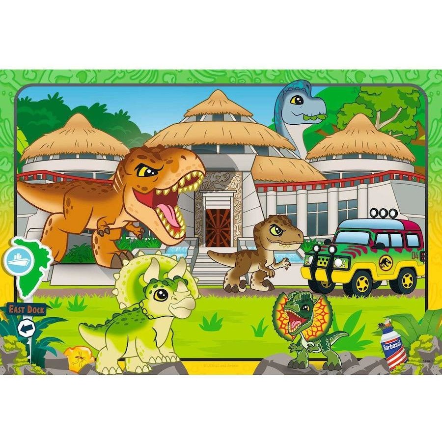 RAVENSBURGER JURASSIC WORLD LIVIN THE WILD LIFE 2X24 PIECE PUZZLE