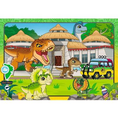RAVENSBURGER JURASSIC WORLD LIVIN THE WILD LIFE 2X24 PIECE PUZZLE