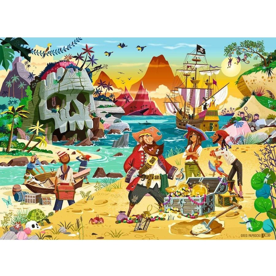 RAVENSBURGER PIRATES TREASURE 100 PIECE PUZZLE