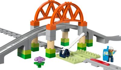 LEGO DUPLO 10426 TRAIN BRIDGE AND TRACKS EXPANSION SET - Toyworld Frankston