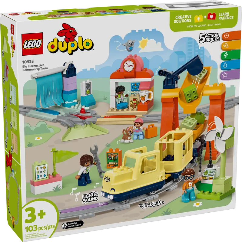 LEGO DUPLO 10428 BIG INTERACTIVE COMMUNITY TRAIN - Toyworld Frankston