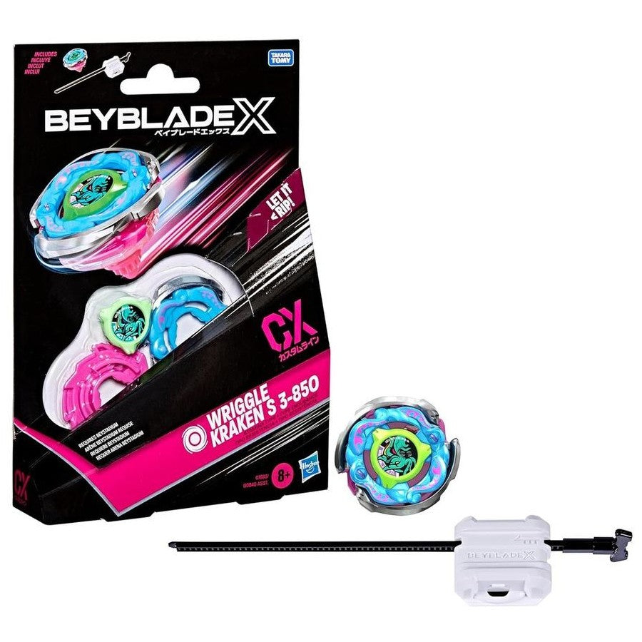 BEYBLADE X STARTER PACK - WRIGGLE KRAKEN S 3-850 - Toyworld Frankston
