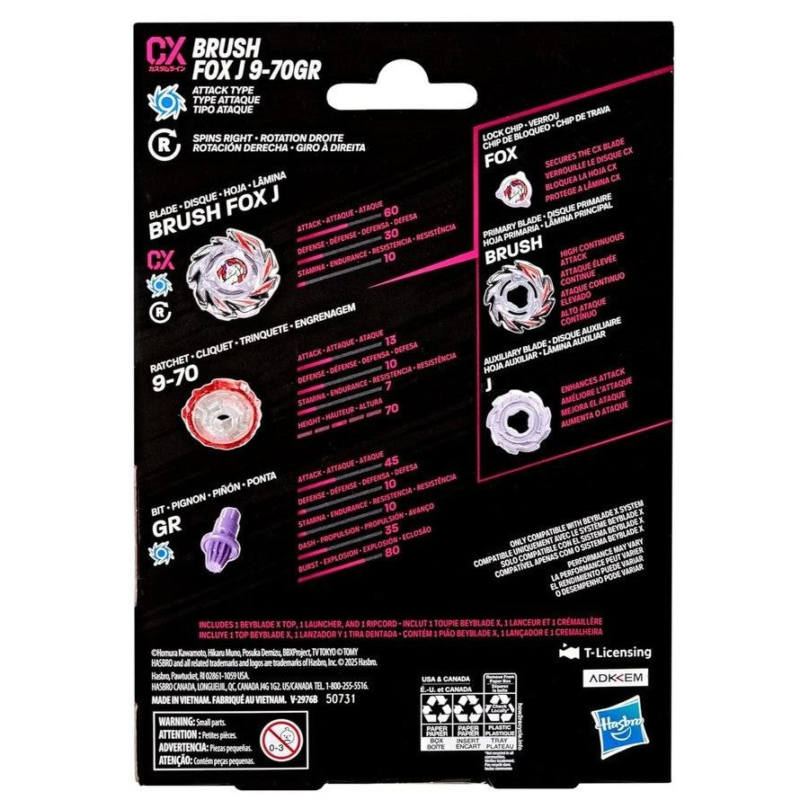 BEYBLADE X STARTER PACK - BRUSH FOX J 9-70GR