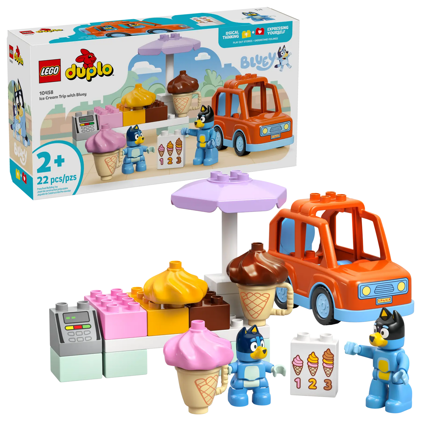 LEGO DUPLO 10458 - ICE CREAM TRIP WITH BLUEY