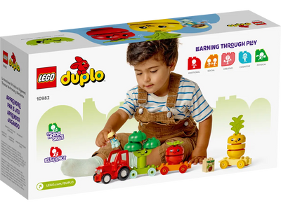 LEGO DUPLO 10982 FRUIT AND VEGETABLE TRACTOR - Toyworld Frankston