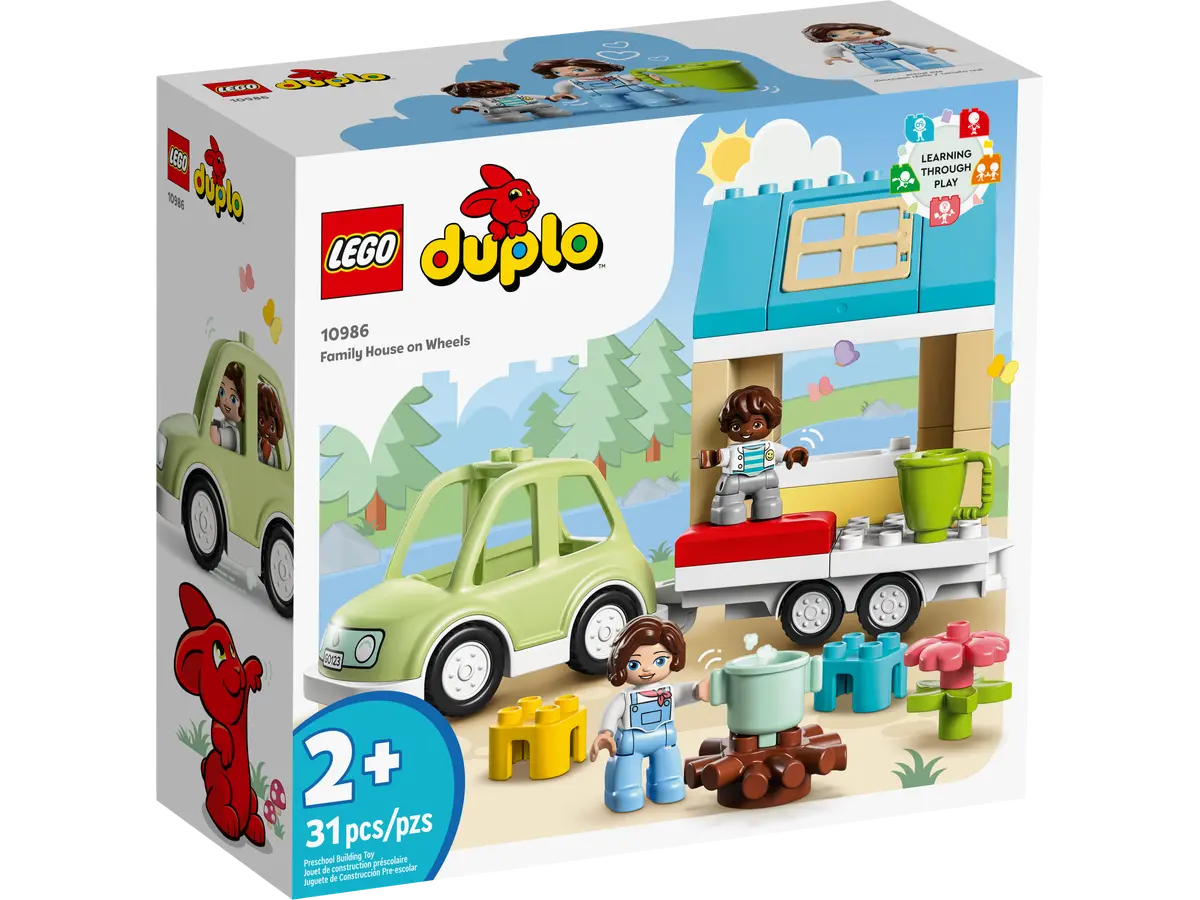 LEGO 10986 DUPLO FAMILY HOUSE ON WHEELS - Toyworld Frankston