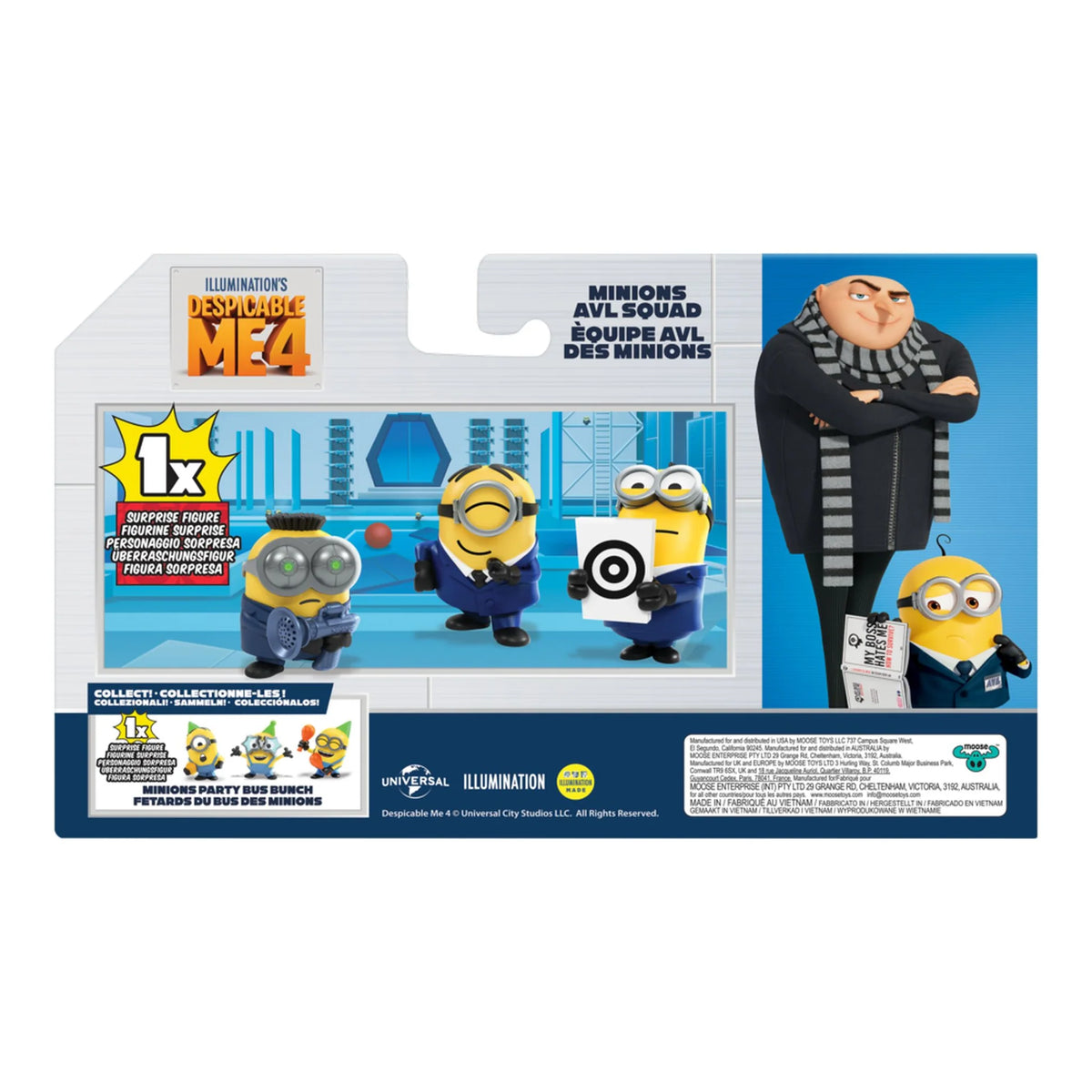 DESPICABLE ME 4  - MINIONS AVL SQUAD - Toyworld Frankston