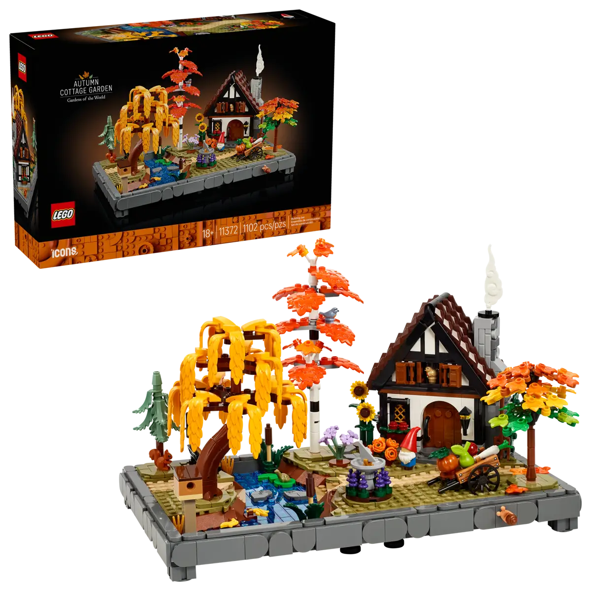 LEGO 11372  ICONS - AUTUMN COTTAGE GARDEN - Toyworld Frankston