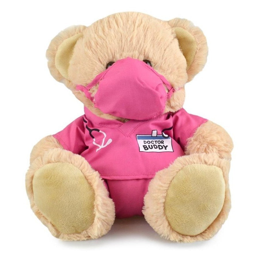 KORIMCO 23CM MY BUDDY BEAR - DOCTOR PINK - Toyworld Frankston
