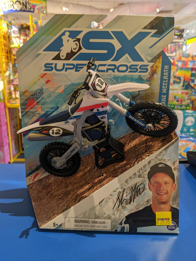 SUPERCROSS 1:10 DIE CAST COLLECTOR MOTORCYCLE - 12 SHANE MCELRATH - Toyworld Frankston