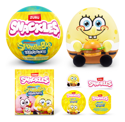 ZURU SNACKLES SPONGEBOB SQUAREPANTS 5 INCH MYSTERY PLUSH
