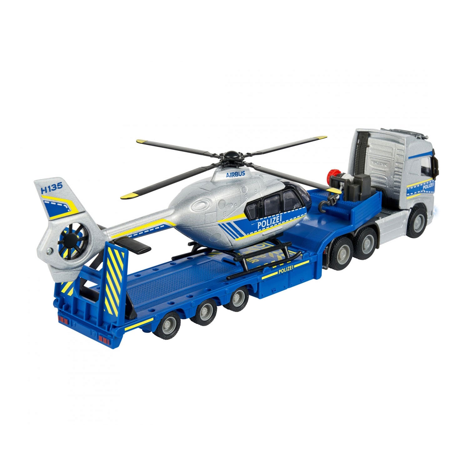 MAJORETTE TRANSPORTER 20CM - POLICE HELICOPTER - Toyworld Frankston