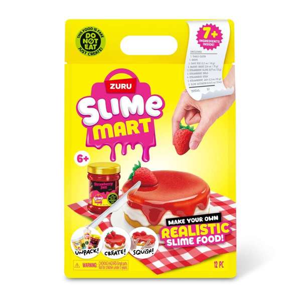 ZURU SLIME MART - SMALL SHOPPING BAG STRAWBERRY CHEESECAKE - Toyworld Frankston