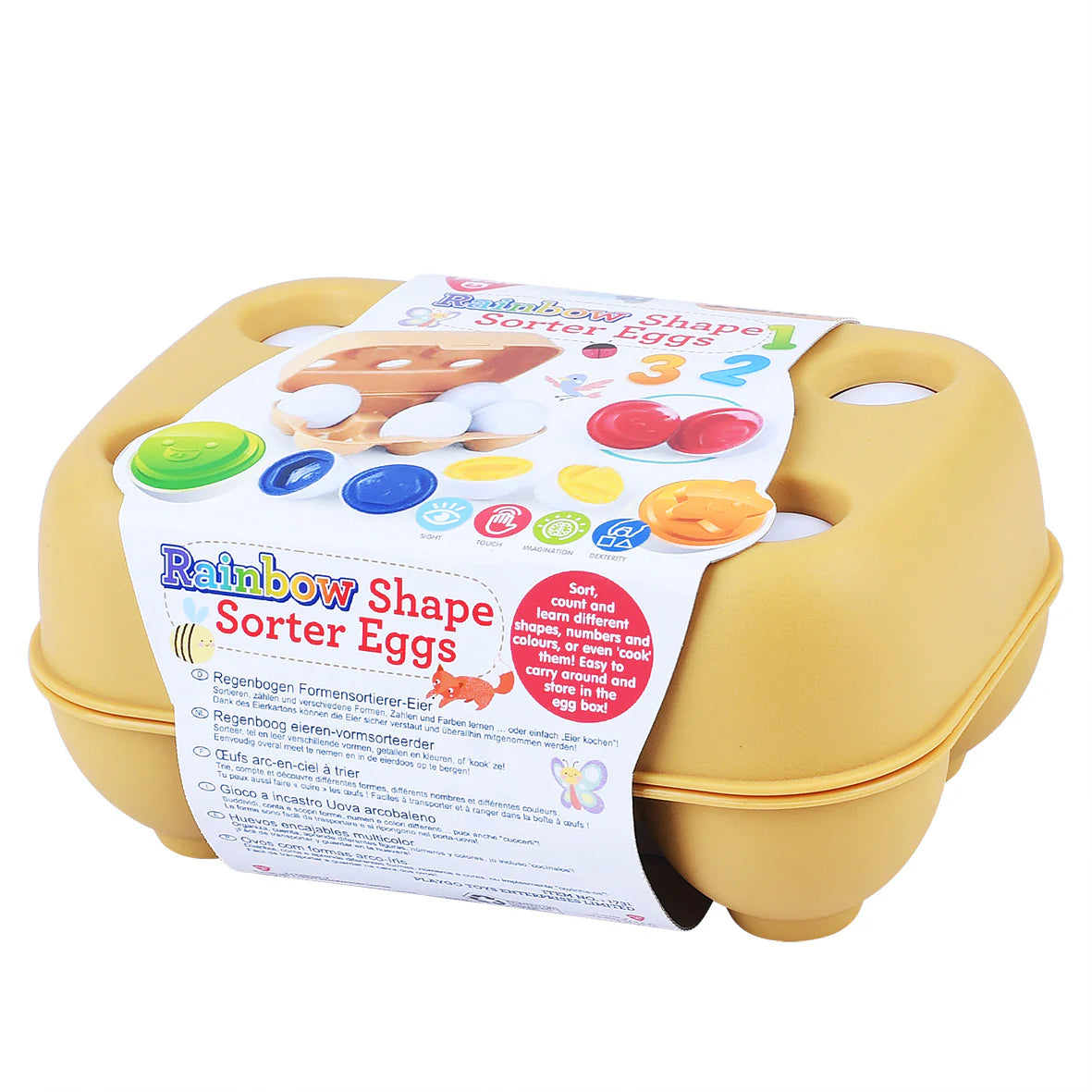 PLAYGO RAINBOW SHAPE SORTER EGGS - Toyworld Frankston
