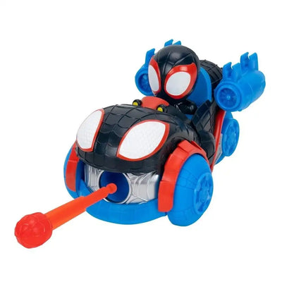 DISNEY JRN MARVEL SPIDEY AND HIS AMAZING FRIENDS LOAD AND LAUNCH SMALL VEHICLES - SPIN - Toyworld Frankston