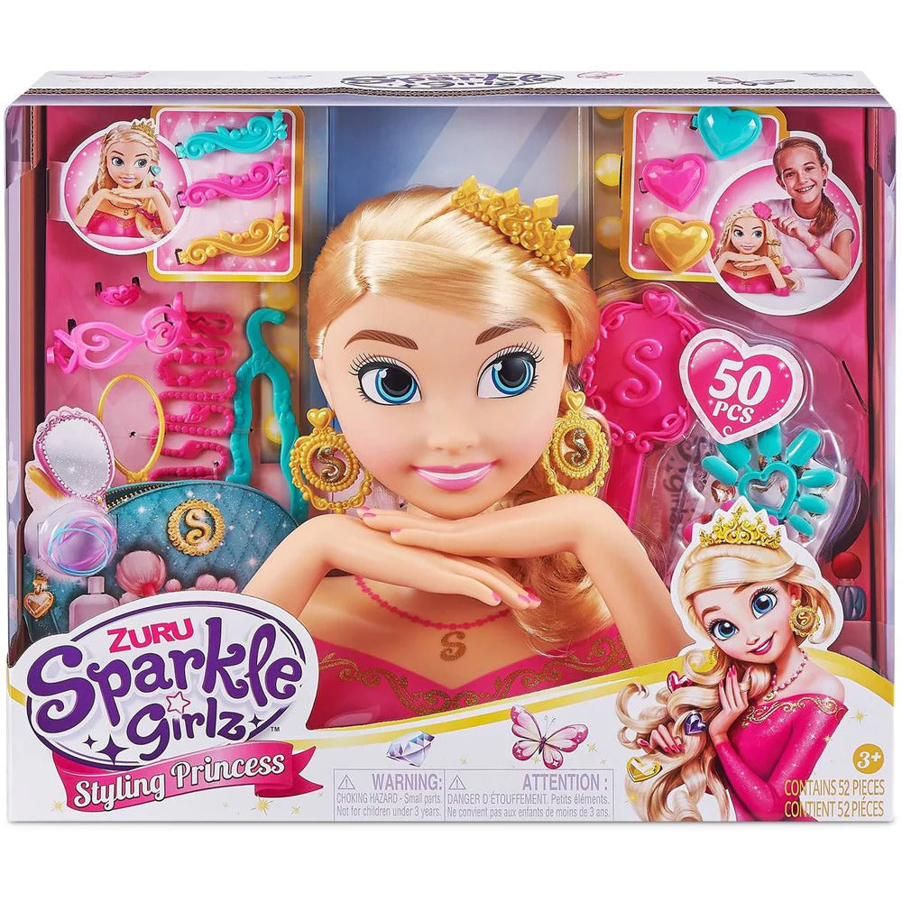 ZURU SPARKLE GIRLZ STYLING HEAD WITH FANTASY NAIL DESIGN - Toyworld Frankston