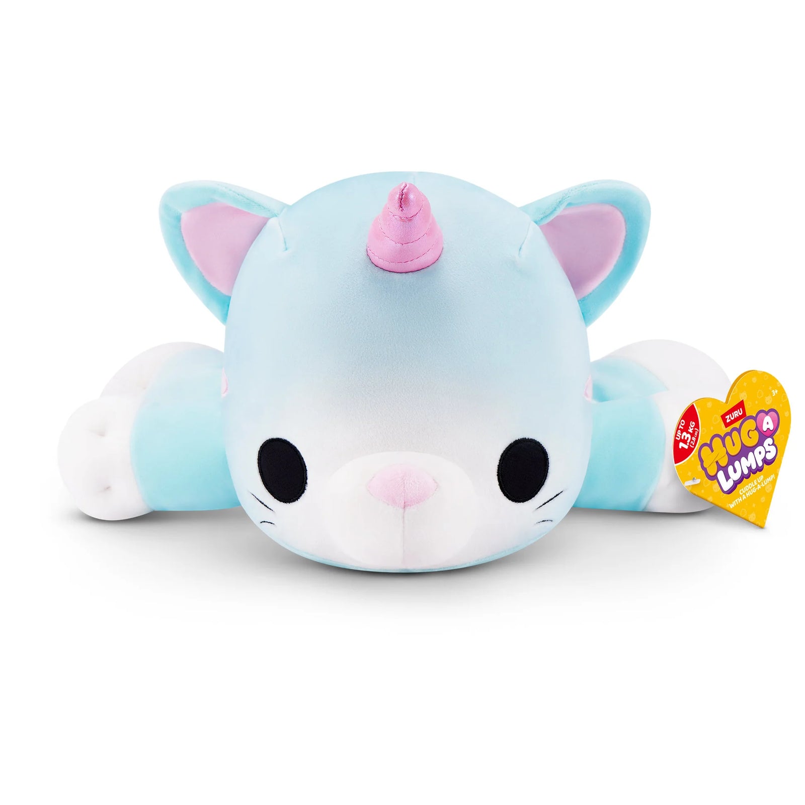 HUG A LUMPS KITTEN SERIES 3 - MEDIUM WEIGHTED PLUSH - SKY