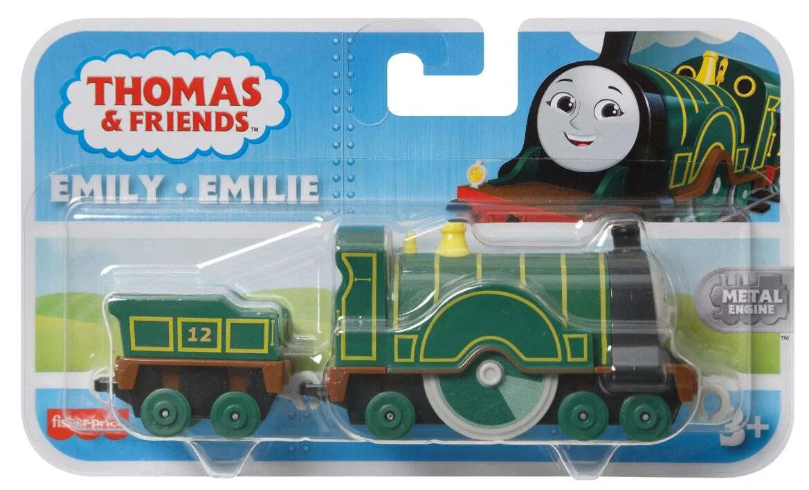 THOMAS AND FRIENDS - METAL COLLECTION LARGE PUSH ALONG ENGINE - EMILY