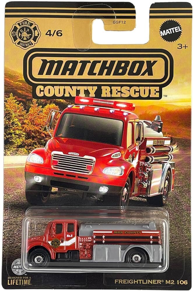 MATCHBOX COUNTY RESCUE FREIGHTLINER M2 106 - Toyworld Frankston