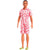 BARBIE FASHIONISTA KEN DOLL 235 BRUNETTE BRAID CORAL JUMPSUIT