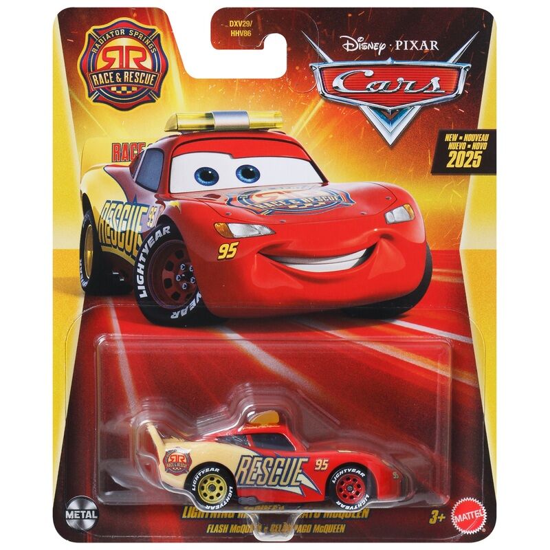 DISNEY PIXAR CARS 3 DIECAST RESCUE LIGHTNING MCQUEEN - Toyworld Frankston