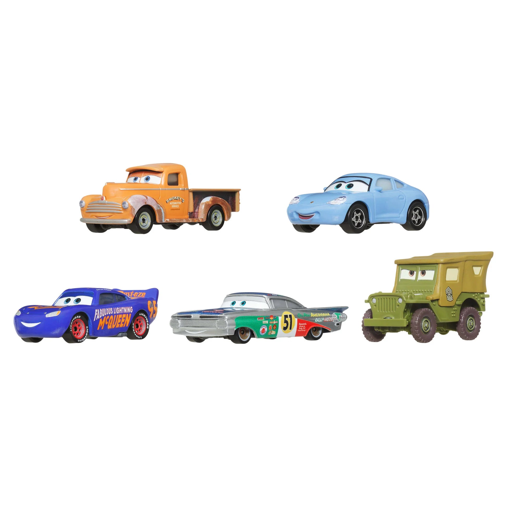 DISNEY PIXAR CARS - TRAINING DAY AT WILLY'S BUTTE 5 PACK
