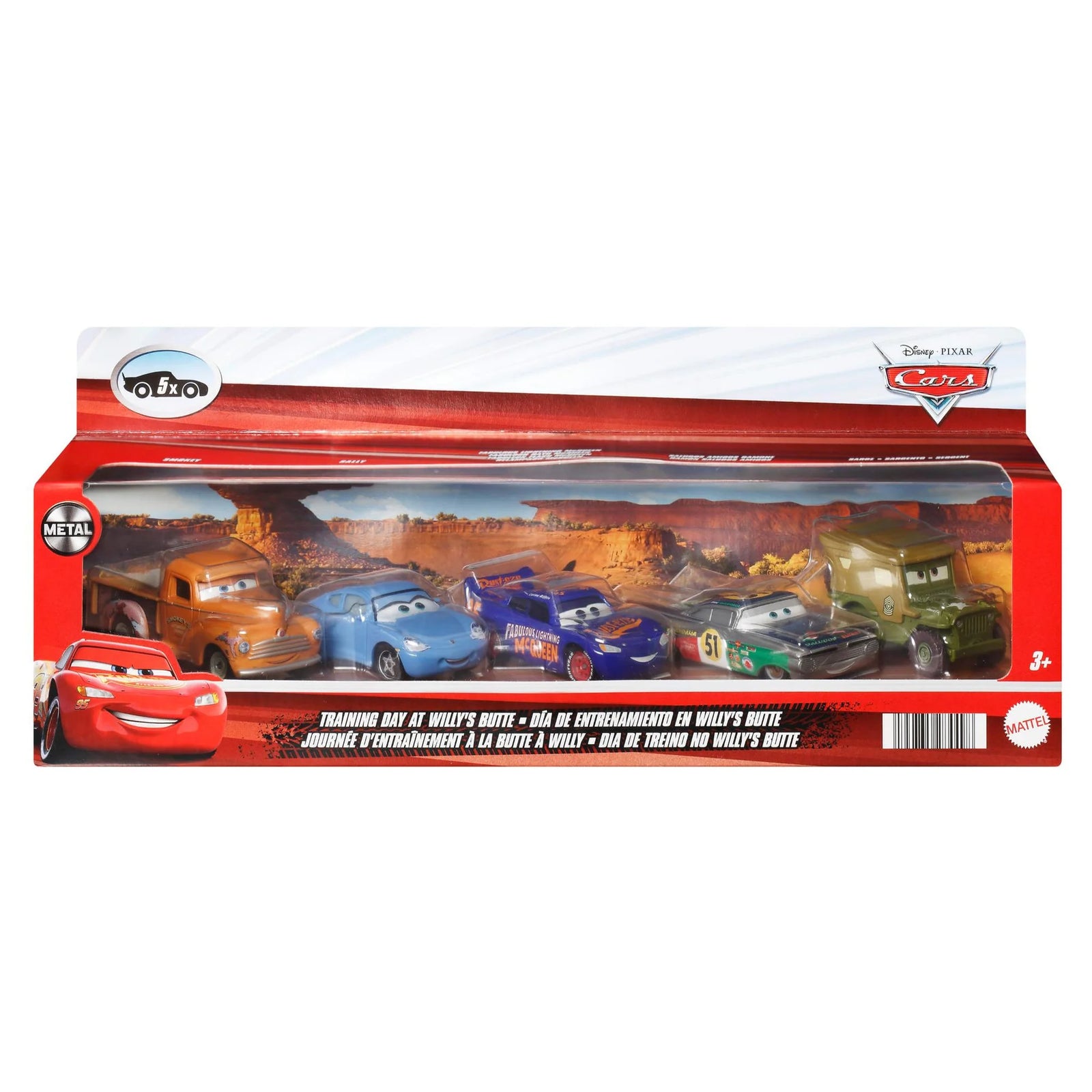 DISNEY PIXAR CARS - TRAINING DAY AT WILLY'S BUTTE 5 PACK