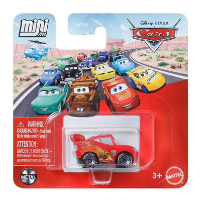 DISNEY CARS MINI RACERS - WORLD GRAND PRIX LIGHTNING MCQUEEN - Toyworld Frankston