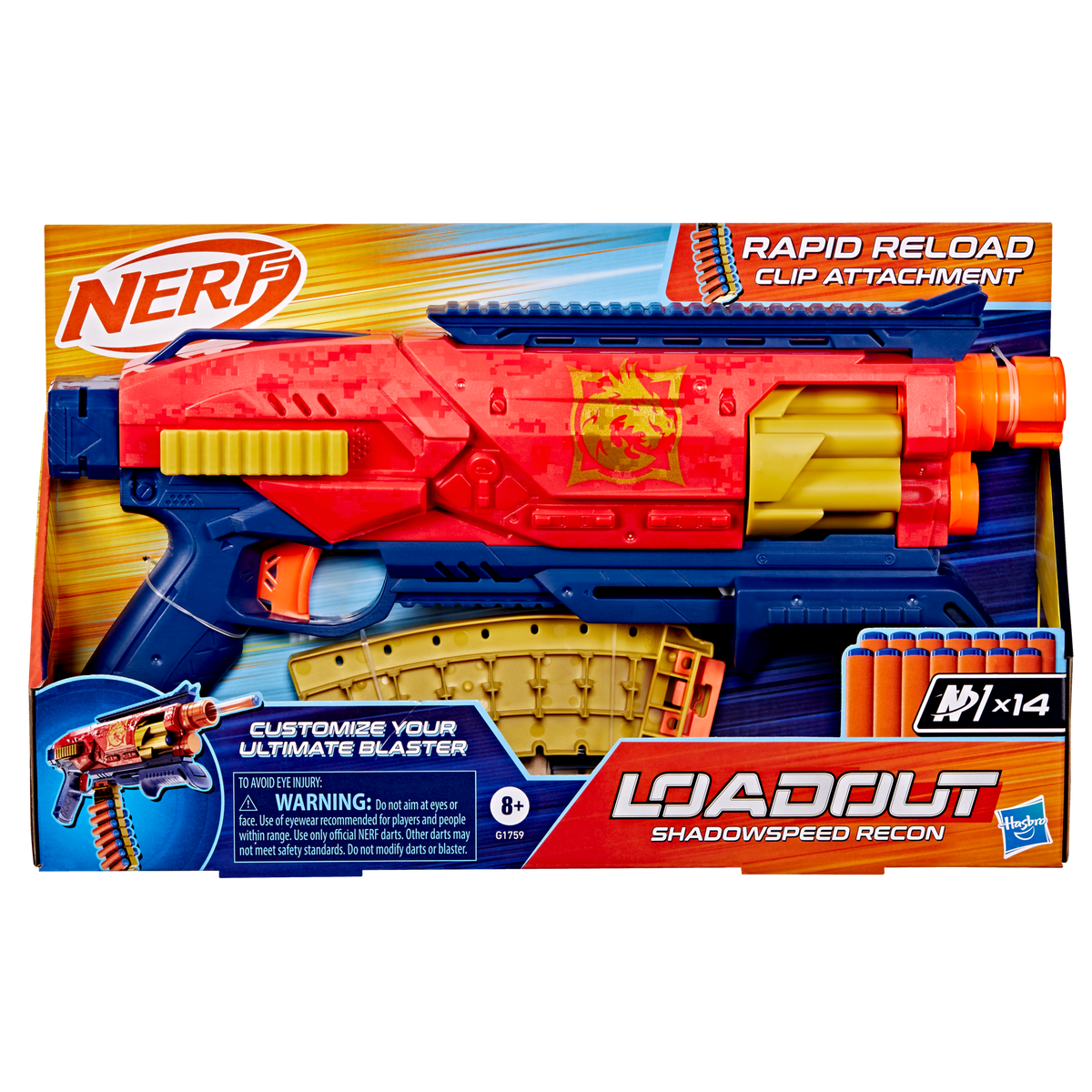 NERF LOADOUT - SHADOWSPEED RECON - Toyworld Frankston