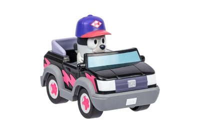 BLUEY SERIES 13 - BASIC VEHICLES - PIZZA GIRLS VEHICLE WITH MUFFIN