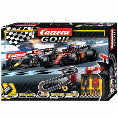 CARRERA GO SLOT CAR SET 1:43 FLYING LAP - F1 FERRARI AND RED BULL