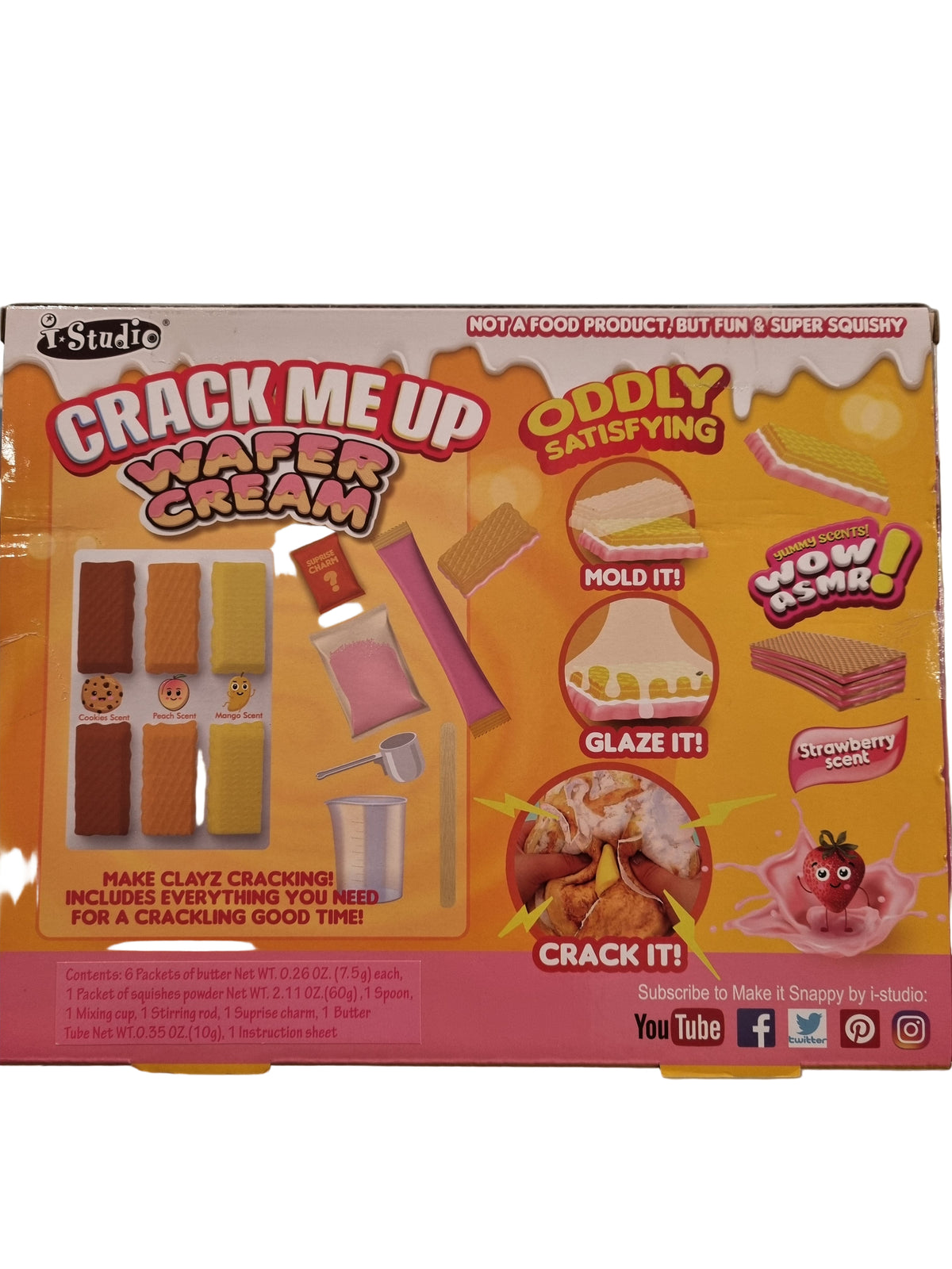 CRACK ME UP CLAYZ CRACKING YUMMY SCENTS - WAFER CREAM