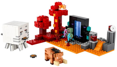 LEGO 21255 MINECRAFT THE NETHER PORTAL AMBUSH - Toyworld Frankston